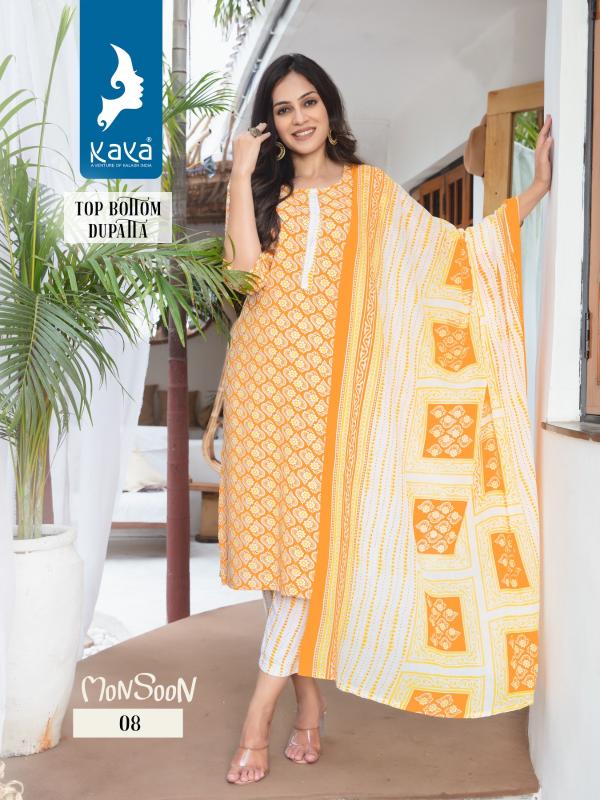 Kaya Monsoon Fancy Designer Kurti Pant With Dupatta